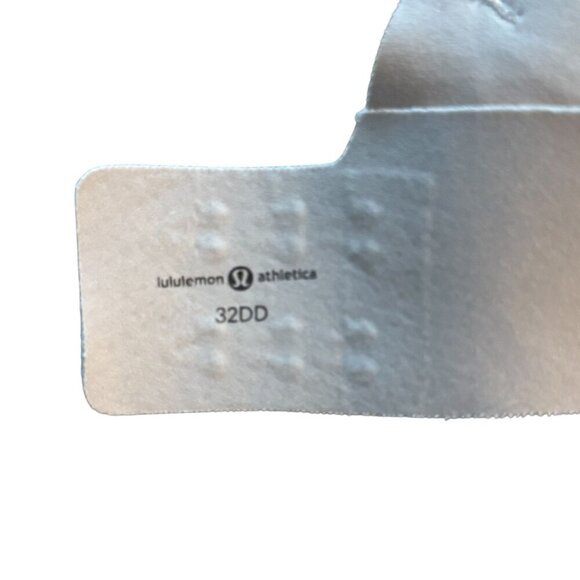 Lululemon Beige Sports Bra 32DD Medium Support Hook Closure Womens Activewear Cr - Picture 6 of 6